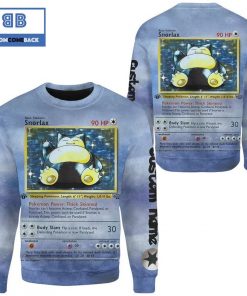 snorlax pokemon anime 3d sweatshirt 2 mwCN3