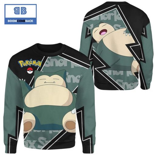 Snorlax Pokemon Anime Christmas 3D Sweatshirt