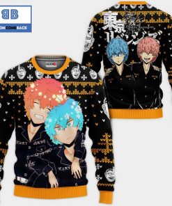 souya and nahoya kawata tokyo revengers anime ugly christmas sweater 2 nHHjc