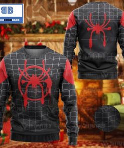 spider man into the spider verse miles suit custom imitation knitted christmas 3d sweater 4 t0Co3