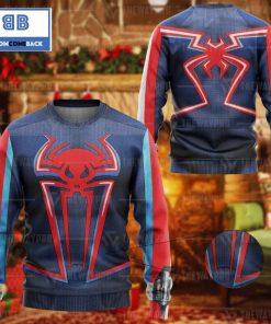 Spider Man Miles 2099 Suit Custom Imitation Knitted Christmas 3d Sweater