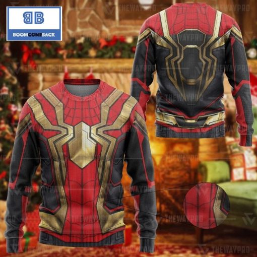 Spider Man No Way Home Integrated Suit Custom Imitation Knitted Christmas 3d Sweater