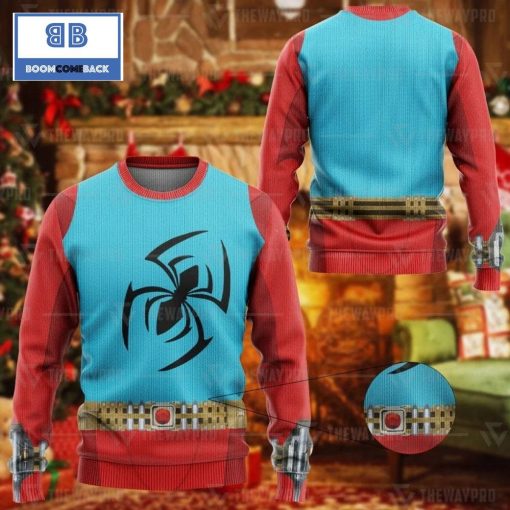 Spider Man Scarlet Spider Custom Imitation Knitted Christmas 3d Sweater