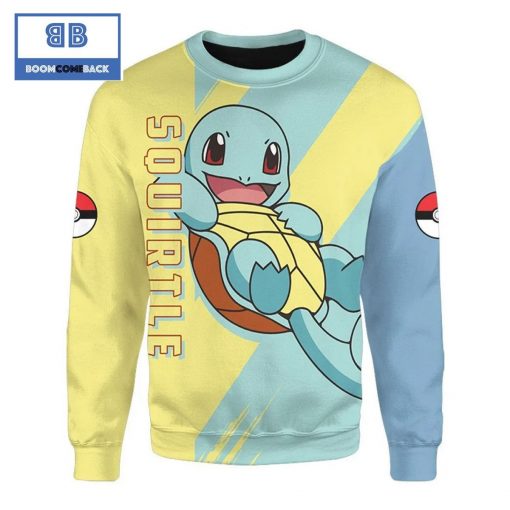 Squirtle Pokemon Anime Christmas 3D Sweatshirt