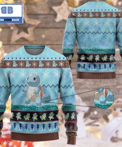 squirtle pokemon anime custom imitation knitted ugly christmas sweater 3 aA8xj