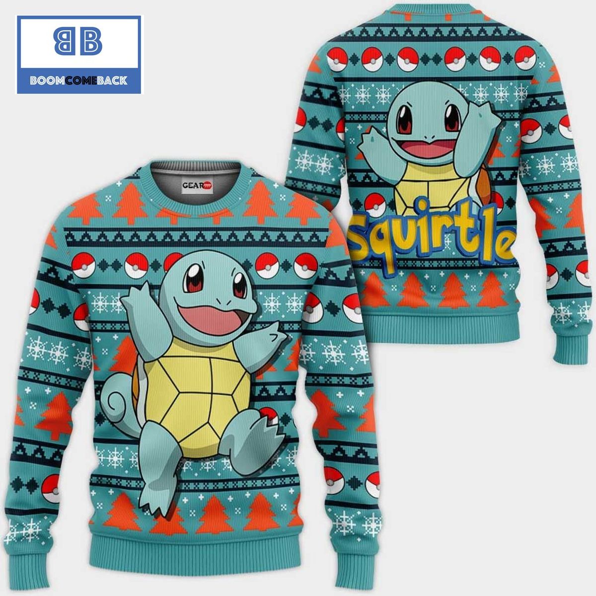Squirtle Pokemon Anime Ugly Christmas Sweater