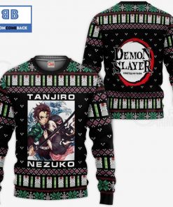 tanjiro and nezuko kimetsu no yaiba anime ugly christmas sweater 2 aeS7s