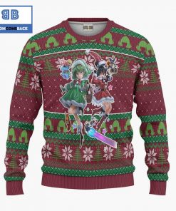tatsumaki and fubuki one punch man anime christmas custom knitted 3d sweater 4 m4rgA