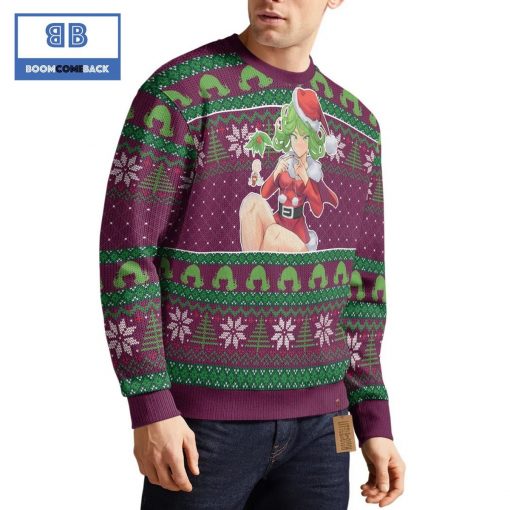 Tatsumaki One Punch Man Anime Christmas Custom Knitted 3D Sweater