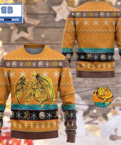 the winged dragon of ra yu gi oh anime custom imitation knitted christmas 3d sweater 2 36BJ3