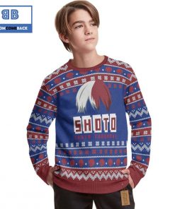 todoroki shouto my hero academia anime christmas custom knitted 3d sweater 2 R2Axm
