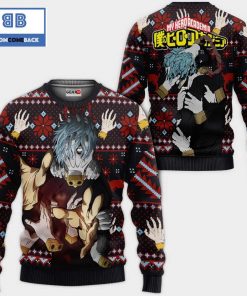 tomura shigaraki my hero academia anime ugly christmas sweater 2 t8Z8D
