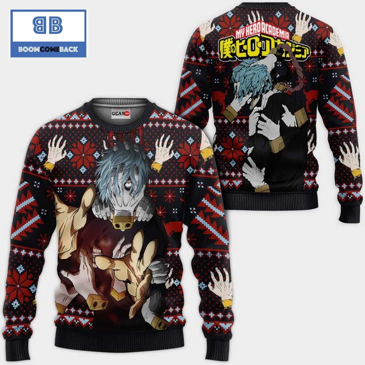 Tomura Shigaraki My Hero Academia Anime Ugly Christmas Sweater