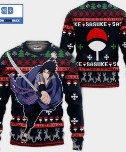 uchiha sasuke naruto anime ugly christmas sweater 2 4Tzeq