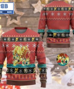 Wattgiraffe Yu Gi Oh Anime Custom Imitation Knitted Ugly Christmas Sweater