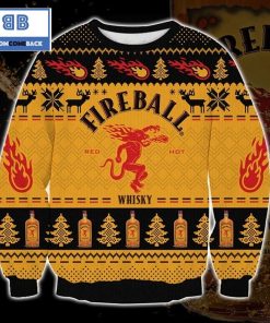 whisky fireball christmas 3d sweater 3 pbJpA