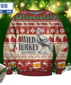 wild turkey bourbon whisky christmas 3d sweater 4 jIVup