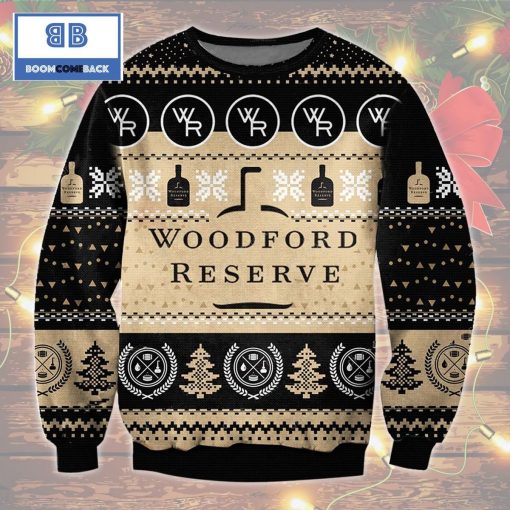Woodford Reserve Bourbon Whisky Christmas 3D Sweater