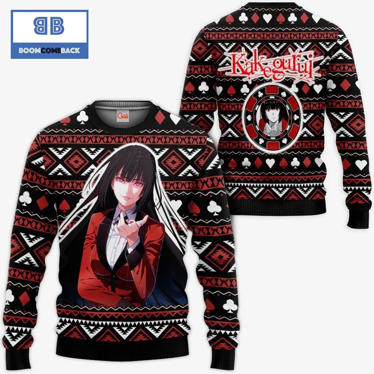Yumeko Kakegurui Anime Ugly Christmas Sweater