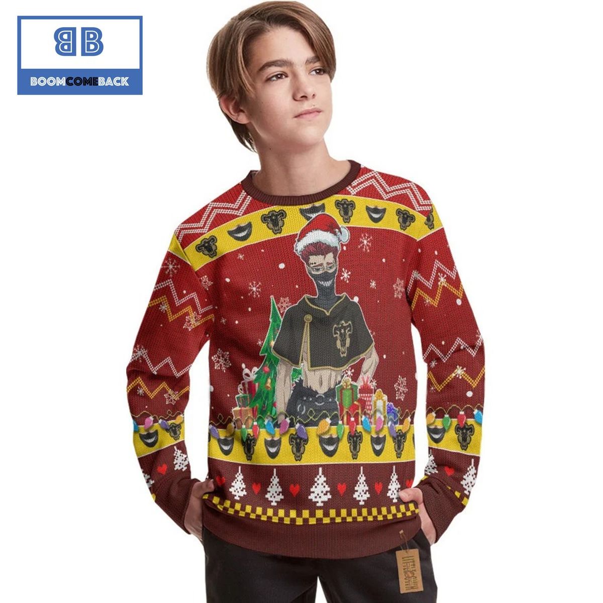 Zora Ideale Black Clover Anime Christmas Custom Knitted 3D Sweater