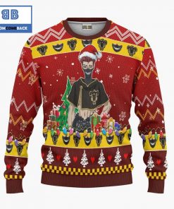 zora ideale black clover anime christmas custom knitted 3d sweater 4 QDsxR