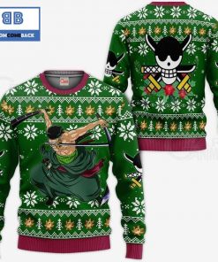 zoro one piece anime christmas 3d sweater 2 DH3VZ