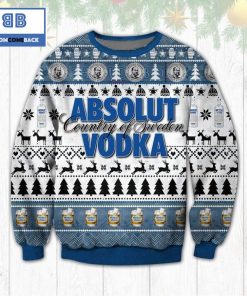 Absolut Country of Swedens Vodka Christmas Ugly Sweater