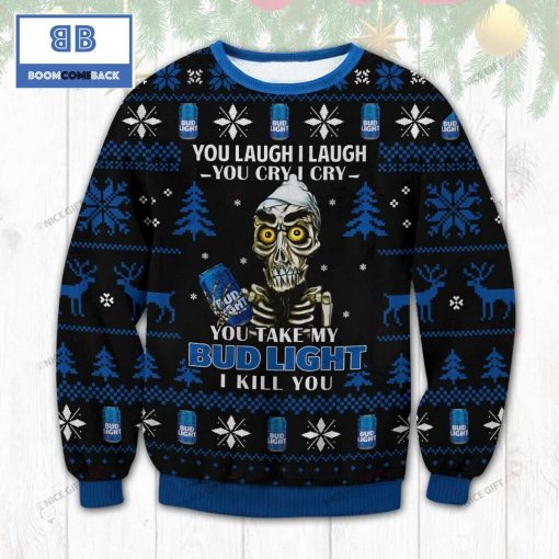 Achmed Jeff Dunham Bud Light Beer Christmas Ugly Sweater