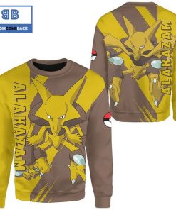 Alakazam Pokemon Anime Christmas 3D Sweatshirt