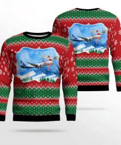 alaska airlines boeing 737 9 max ugly christmas sweater 3 BeS1V