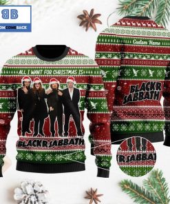 All I want for Christmas is Black Sabbath Custom Name 3D Ugly Sweater