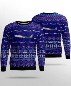allegiant air airbus a320 ugly christmas sweater 2 6X7KO