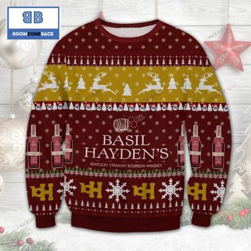 Basil Hayden’s Whiskey Christmas Ugly Sweater