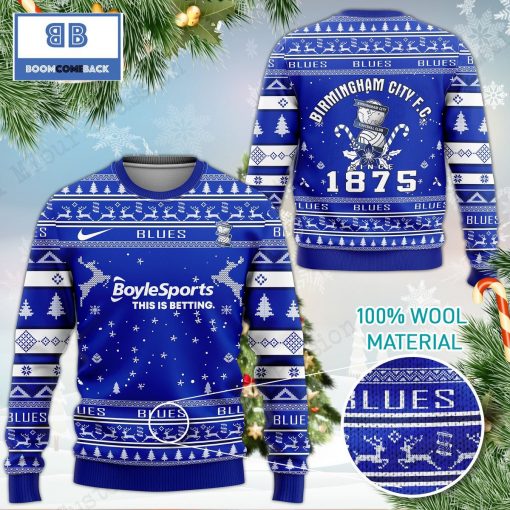 Birmingham City FC 3D Ugly Christmas Sweater
