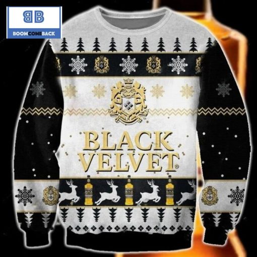 Black Velvet Whisky Ugly Christmas Sweater