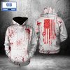 Blood Stains Are Red Ultraviolet Lights Are Blue Halloween 3D Hoodie