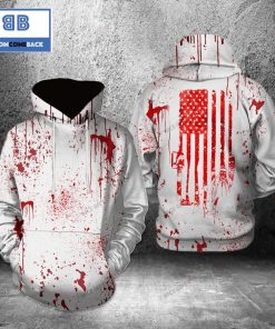 blood american flag halloween 3d hoodie 3 kaOXn
