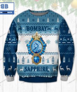 bombay sapphire whiskey christmas ugly sweater 3 13piw