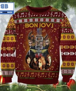 bon jovi signatures guitar ugly christmas sweater 3 wF8L4