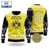 Arsenal Custom Name And Number 3D Ugly Christmas Sweater