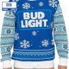 Bud Light Beer Bottles Pattern Custom Christmas Ugly Sweater