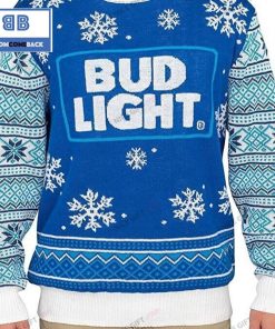 bud light beer christmas ugly sweater 3 yYkkO