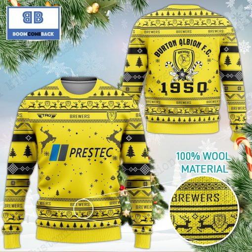 Burton Albion FC 3D Ugly Christmas Sweater