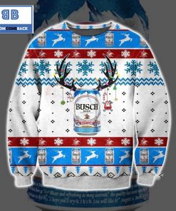 busch classic beer reindeer ugly christmas sweater 3 xd8wY