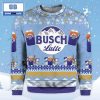 Busch Light Beer Christmas Grey Ugly Sweater