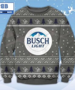 busch light beer christmas grey ugly sweater 2 SVWdg
