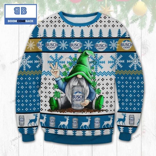 Busch Light Beer Green Witch Christmas Ugly Sweater