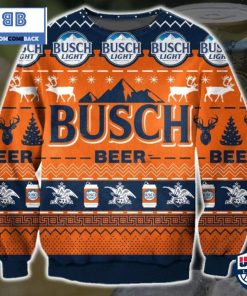 busch light beer ugly christmas sweater orange version 2 grRDe