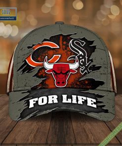 Chicago Bears Chicago White Sox And Chicago Bulls For Life Classic Cap