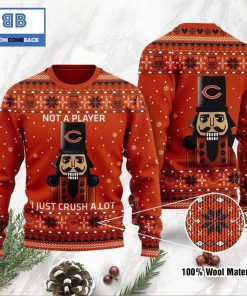 chicago bears not a player i just crush alot ugly christmas sweater 2 v5a0S